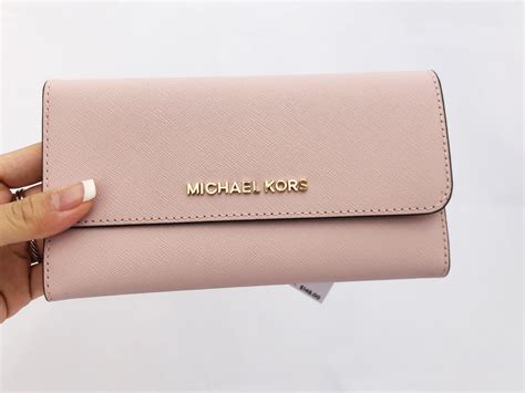 michael kors jet set wallet blossom|michael kors oversized wallet.